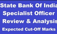 SBI SO Exam Review Analysis 2016 Specialist Officer Cut Off Marks For Gen OBC SC ST